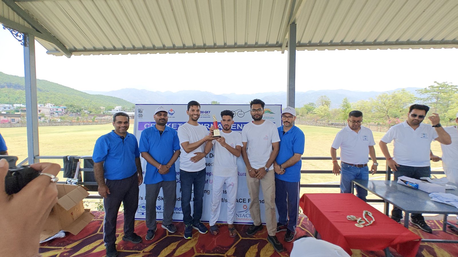Cricket Tournament organized by SPMU, DDU-GKY Uttarakhand