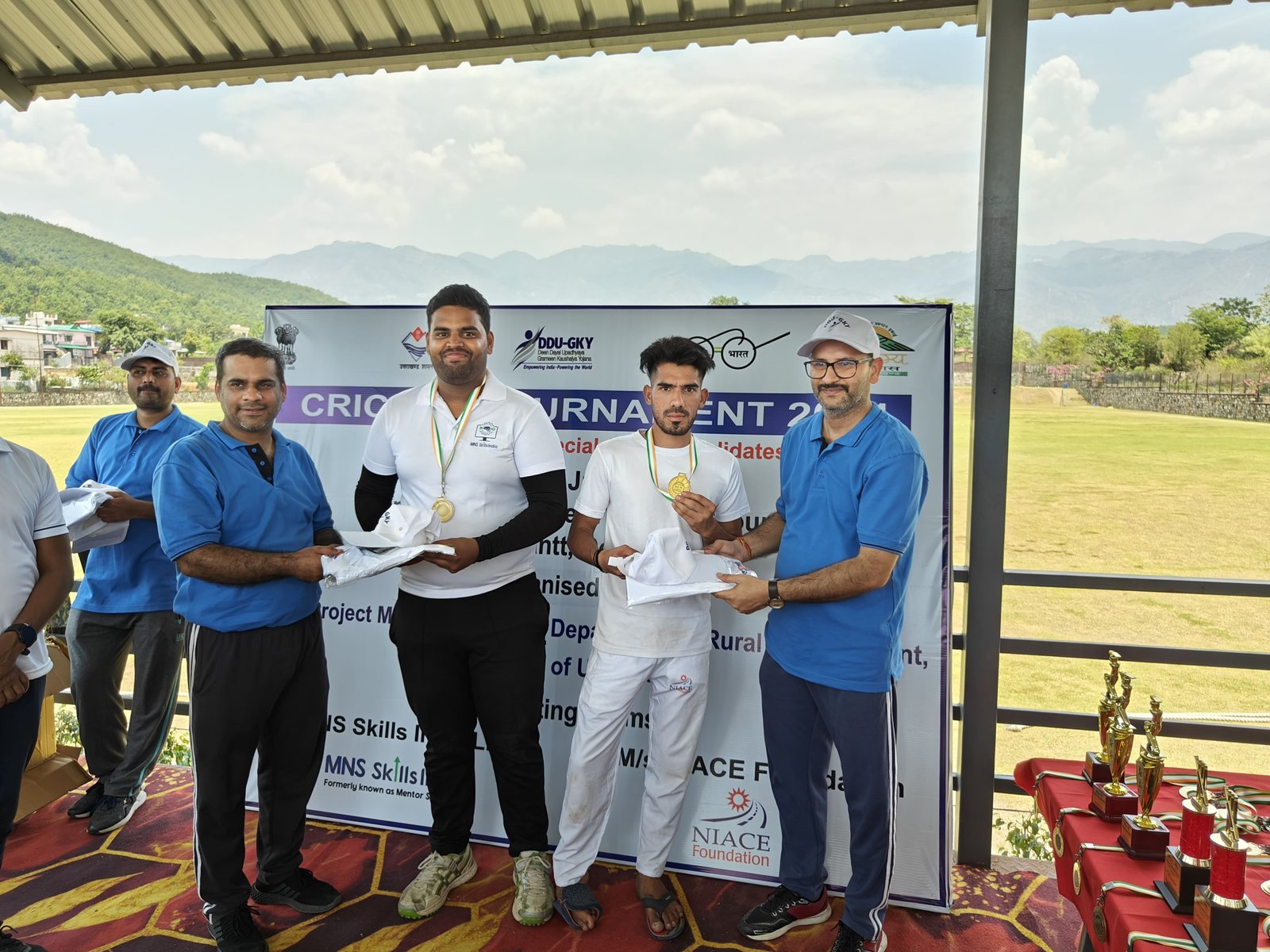 Cricket Tournament organized by SPMU, DDU-GKY Uttarakhand